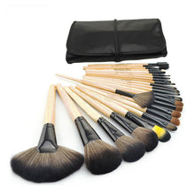 24pcs Professional MAKEUP Brushes set Make up tools Horse Hair Brush kit of cosmetic with bag