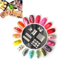 25PCS Nail Art Image Stamp Plates Polish Stamping Mixed Designs Set Kit DIY