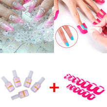 26 Pcs/ Pack 10 Size Nail Gel Model Clip Overflow Prevention Tool + 5PCS 10g Nail Fast Drying False Glue