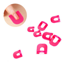 26 Pcs/ Pack 10 Size Women Manicure Tool Nail Gel Model Clip Gamiss Nail Polish Glue Overflow Prevention Tool