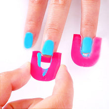 26 Pcs/ Pack 10 Size Women Manicure Tool Nail Gel Model Clip Gamiss Nail Polish Glue Overflow Prevention Tool