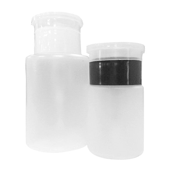 2PCS Pump Dispenser Nail Art Polish Remover Cleaner Acetone Bottle