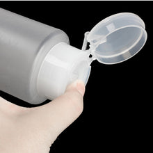 2PCS Pump Dispenser Nail Art Polish Remover Cleaner Acetone Bottle