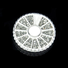 2pcs Gel Nail Art Rhinestones Paillette Nipper Picking Tool & 3600Pcs Nail Art Round Rhinestone Glitter Tip Wheel