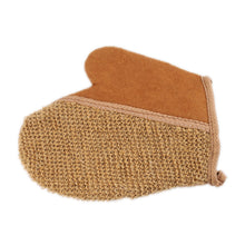 2pcs New Shower Scrubber Back Scrub Exfoliating Body Massage Sponge Bath Flax Gloves