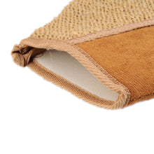 2pcs New Shower Scrubber Back Scrub Exfoliating Body Massage Sponge Bath Flax Gloves