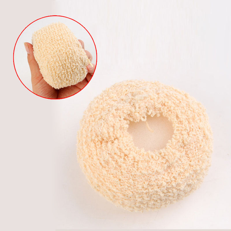 2pcs Scrubbers Flax Fibre Bath Sponge Bath Shower Spa Body Scrubber Horniness Remover Bathing Massage Sponge