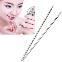 2pcs Silver Blackhead Comedone Remover Acne Blemish Pimple Extractor Tool