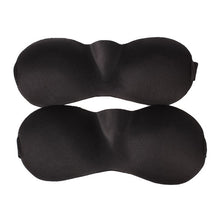 2x 3D Foam Eye Mask with Ear Plugs Travel Set for Sleeping Work Study