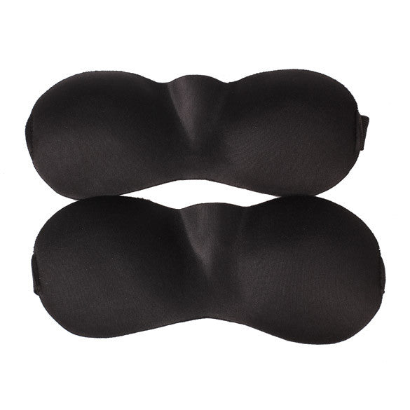 2x 3D Foam Eye Mask with Ear Plugs Travel Set for Sleeping Work Study