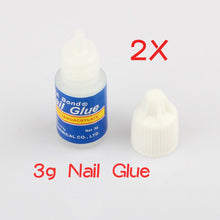 2x 3g False French Nail Art Decoration Tips Fast Drying Acrylic Glue Manicure
