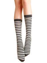 3 Color Thigh High Long Socks of 2016 Fall for Women Ladies Black Color Over The Knee Fashion Zebra Striped Pattern board