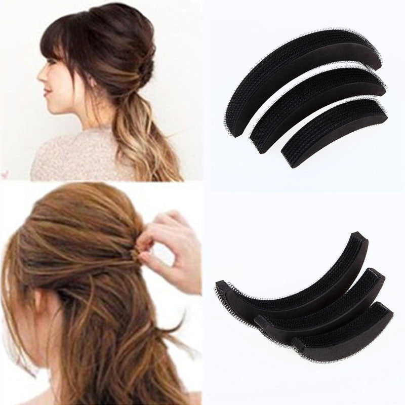 3 Pcs Different Sizes Fluffy Crescent Clip Bangs Paste Root Hair Increased Device Good Hair Heighten Tools for Girl