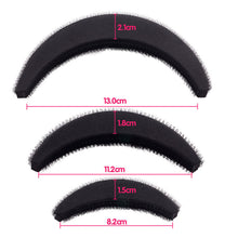 3 Pcs Different Sizes Fluffy Crescent Clip Bangs Paste Root Hair Increased Device Good Hair Heighten Tools for Girl