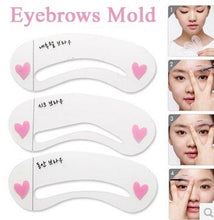 3 Pcs New Eyebrow Stencil Tool Makeup Eye Brow Template Shaper Make Up Tool
