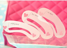 3 Pcs New Eyebrow Stencil Tool Makeup Eye Brow Template Shaper Make Up Tool