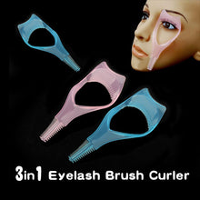 3 in 1 Mascara Eyelash Brush Curler Lash Comb Novelty Multifunction Cosmetic