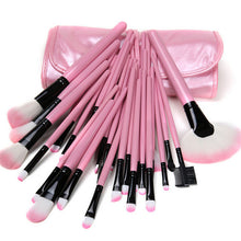 32 Pcs Pro Eyebrow Lip Eyeshadow Blusher Makeup Brushes Set Cosmetic Pink Case