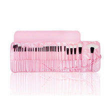 32 Pcs Pro Eyebrow Lip Eyeshadow Blusher Makeup Brushes Set Cosmetic Pink Case
