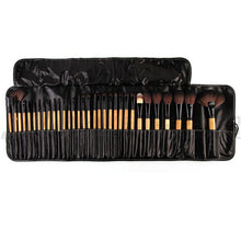 32Pcs Raw Wood Makeup Brushes Professional Cosmetic Tools Set