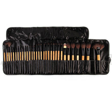 32Pcs Raw Wood Makeup Brushes Professional Cosmetic Tools Set
