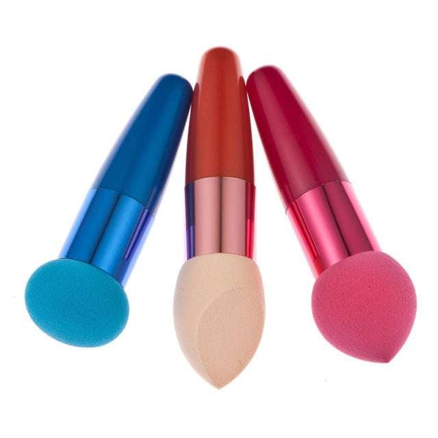 3PC Women Cosmetic Liquid Cream Foundation Concealer Sponge Lollipop Brush Cosmetic Brushes iquid Cream Foundation Anne