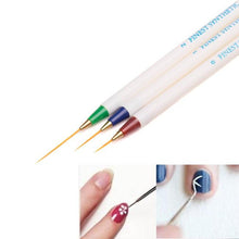 3PCS Nail Art Design Set Dotting Painting Drawing Brush Pen Make up Tools for Women Girls