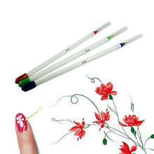 3X Nail Art Acrylic Tips Liner Drawing Brush Pen Paint