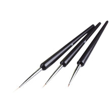 3pcs Tiny Acrylic Nail Art Design Decoration Pen Brush Painting Drawing Tool New Easy to handle and operate Anne