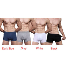 4 Colors 2016 New Hot Men Underwear High Quality Bamboo Fiber Solid Men's Boxers Soft Underpaties Men Male Shorts Panties