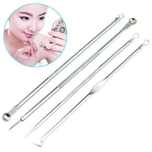4 Pcs Blackhead Comedone Acne Blemish Extractor Remover Cosmetic Stainless Needles Remove Tool