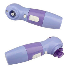 4 in1 Pore Blackhead Face Brush Rotary Scrubber Massager purple