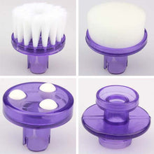 4 in1 Pore Blackhead Face Brush Rotary Scrubber Massager purple