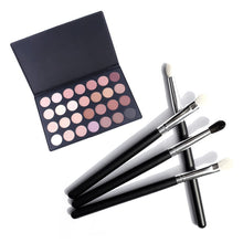 4 pcs Eyeshadow Eye Brush Cosmetic Makeup Brushes + 28 Color Eye Shadow Palette Make Up Eyeshadows