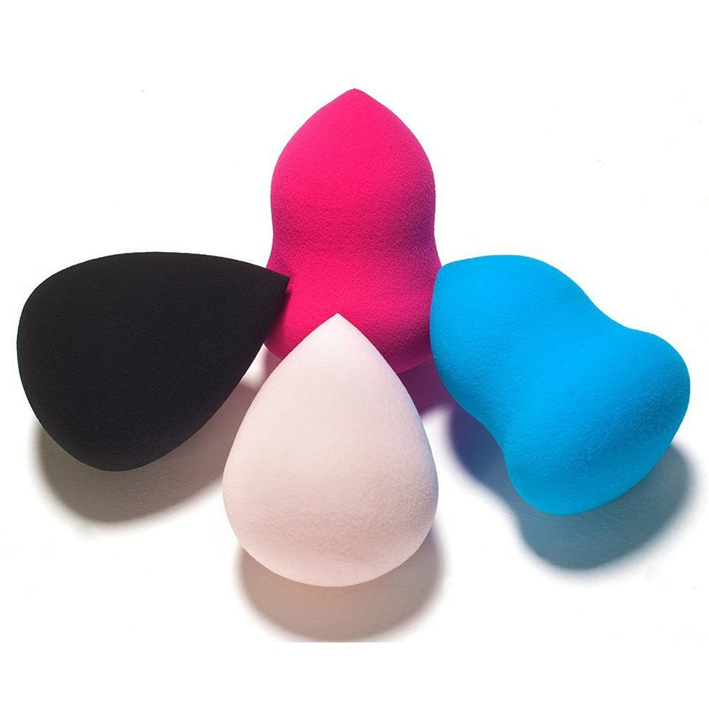 4Pcs Cleansing Sponges Pad Natural Latex Cute Bottle Gourd Sponge Flawless Smooth Pro Beauty Makeup Powder Droplets Puff