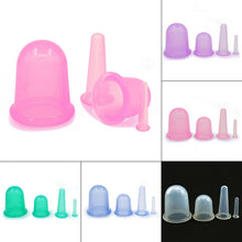 4pcs Family Body Massage Helper Anti Cellulite Vacuum Silicone Cupping Cups Health Care 5 Colors