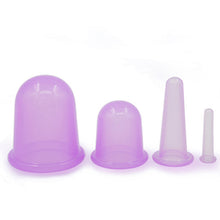4pcs Family Body Massage Helper Anti Cellulite Vacuum Silicone Cupping Cups Health Care 5 Colors
