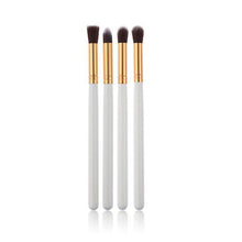 4pcs Professional Foundation Blush Blending Eyeshadow Makeup Brush Cosmetics Flat Round Angled Tapered Top Brush