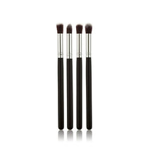 4pcs Professional Foundation Blush Blending Eyeshadow Makeup Brush Cosmetics Flat Round Angled Tapered Top Brush