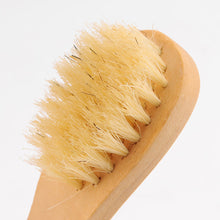4pcs Soft Exfoliating Back Spa Scrubber Massage Comb + Shower Sponge + Box + Wooden Massager Set