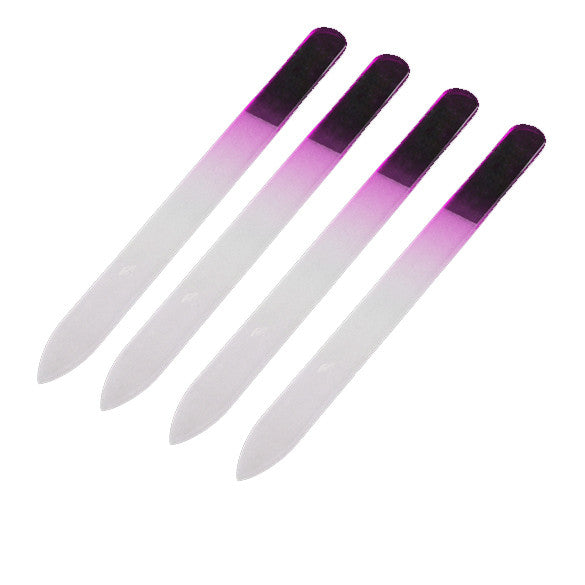 4x Durable Nail File Crystal Glass Buffer Nail Art Manicure Device Pro Tool