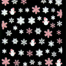 5.2CMX6.3CM 1PC Xmas 3D Nail Art Stickers Decals Decorations Snowflake Snowman Design New Anne