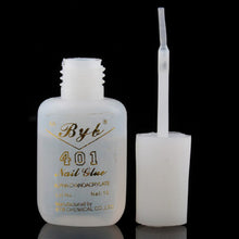 5 PCS 10g Nail Art BYB Strong Glue with BRUSH for Tips Decoration Set