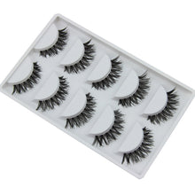 5 Pairs New Fashion Black Cross False Eyelash Soft Long Makeup Eye Lash Extension