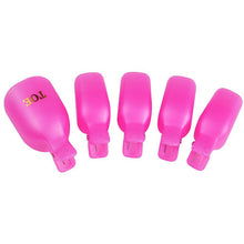 5 Pcs/Lot Remover Gel Polish Nail Art Soakers UV Nail Degreaser Polish Wrap Tool Nails Remover Soak Off Cap Clip