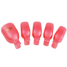 5 Pcs/Lot Remover Gel Polish Nail Art Soakers UV Nail Degreaser Polish Wrap Tool Nails Remover Soak Off Cap Clip