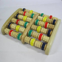 5 Rows Wooden Foot Massager Roller Massage Feet Reflexology Relax Relief Massager Health Care Massage & Relaxation
