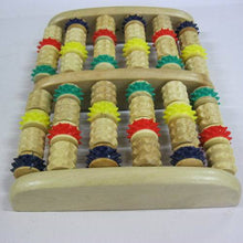 5 Rows Wooden Foot Massager Roller Massage Feet Reflexology Relax Relief Massager Health Care Massage & Relaxation