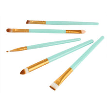 5 pcs Makeup Brush Set tools Make-up Toiletry Kit Wool Make Up Brush Set Synthetic Hair Goat hair Wood Anne