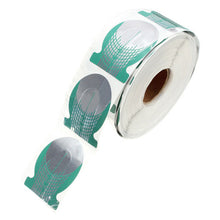 500pcs/roll Nails Extension Form Green Horseshoe Shape Nail Art Tip Roll Acrylic DIY Tools Curve Gel Guide Stickers